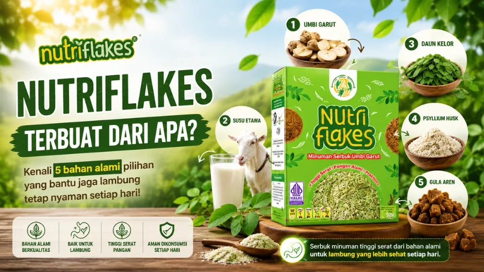 Nutriflakes Terbuat dari Apa? Intip 5 Kandungan Alami Sereal Lambung Ini
