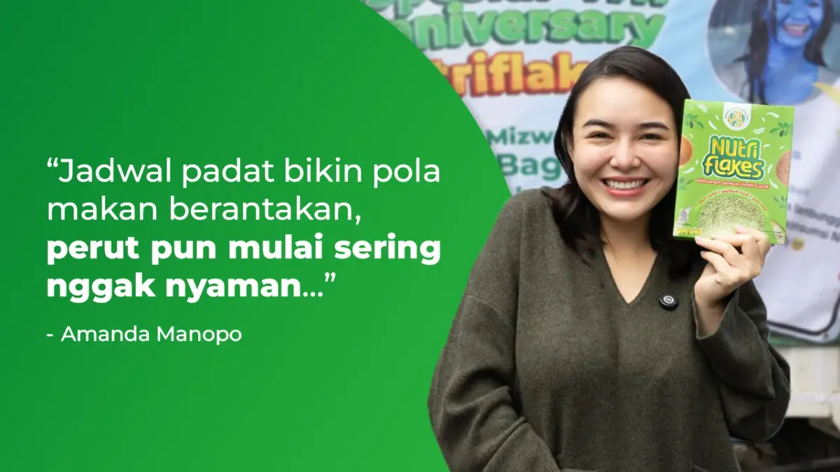 Jadwal Padat ala Amanda Manopo? Ini Rahasia Perut Nyaman Meski Pola Makan Berantakan